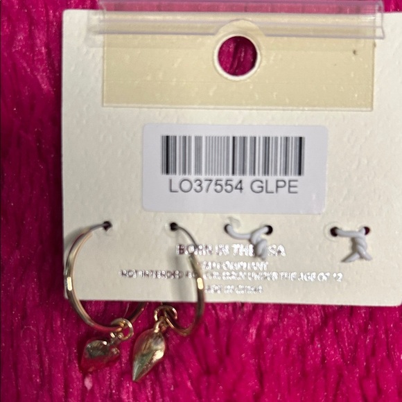 Mia Studio Gold and Pink Earring Set - Picture 4 of 4